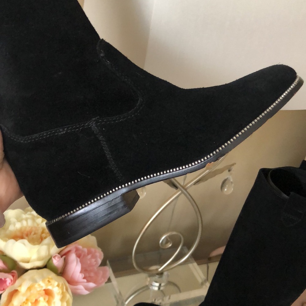 MICHAEL Michael Kors Bayview Riding Black Suede Boots - Picture 6 of 15